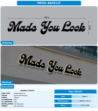 CUSTOM MOCKUP SIGN FOR Hannah Stroth
