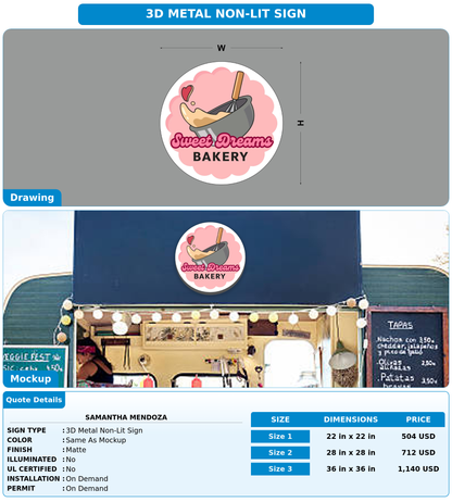 CUSTOM MOCKUP SIGN FOR Samantha Mendoza
