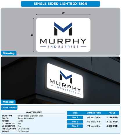 CUSTOM MOCKUP SIGN FOR Nancy Murphy