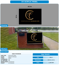 CUSTOM MOCKUP SIGN FOR Dana Stevenson