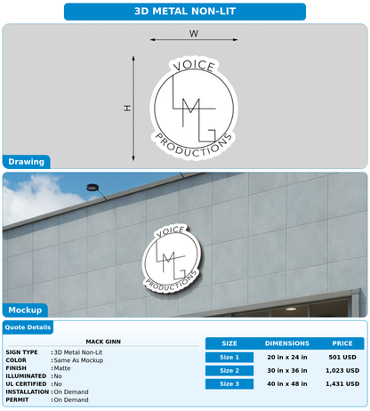 CUSTOM MOCKUP SIGN FOR mack ginn