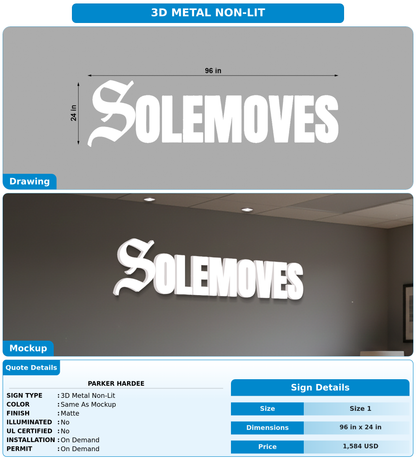 CUSTOM MOCKUP SIGN FOR Parker Hardee