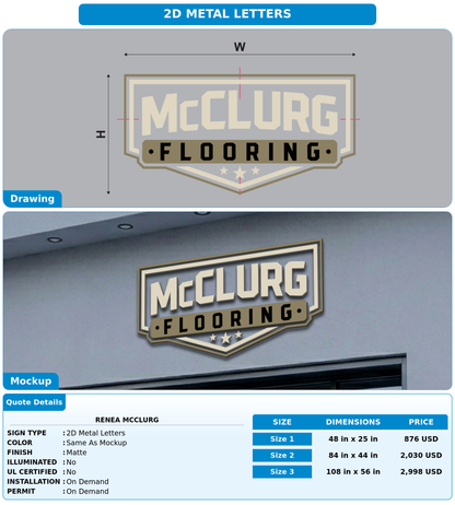 CUSTOM MOCKUP SIGN FOR Renea McClurg