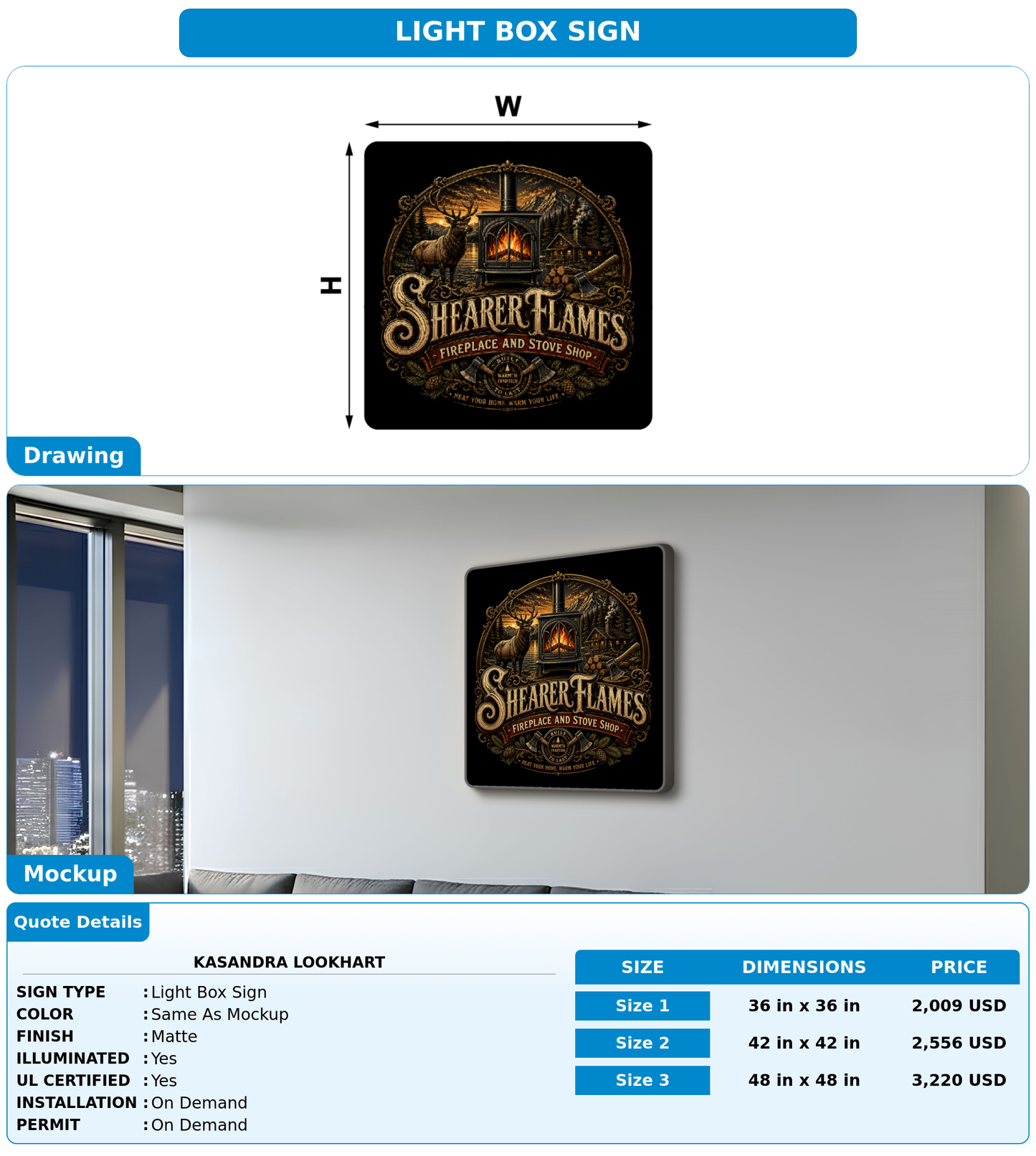 CUSTOM MOCKUP SIGN FOR Kasandra lookhart