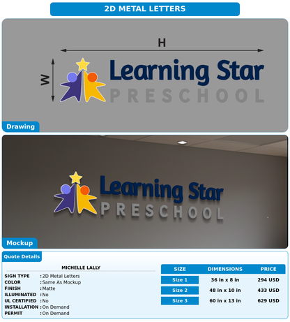 CUSTOM MOCKUP SIGN FOR Michelle Lally