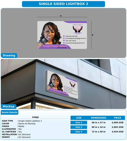 CUSTOM MOCKUP SIGN FOR Sonja