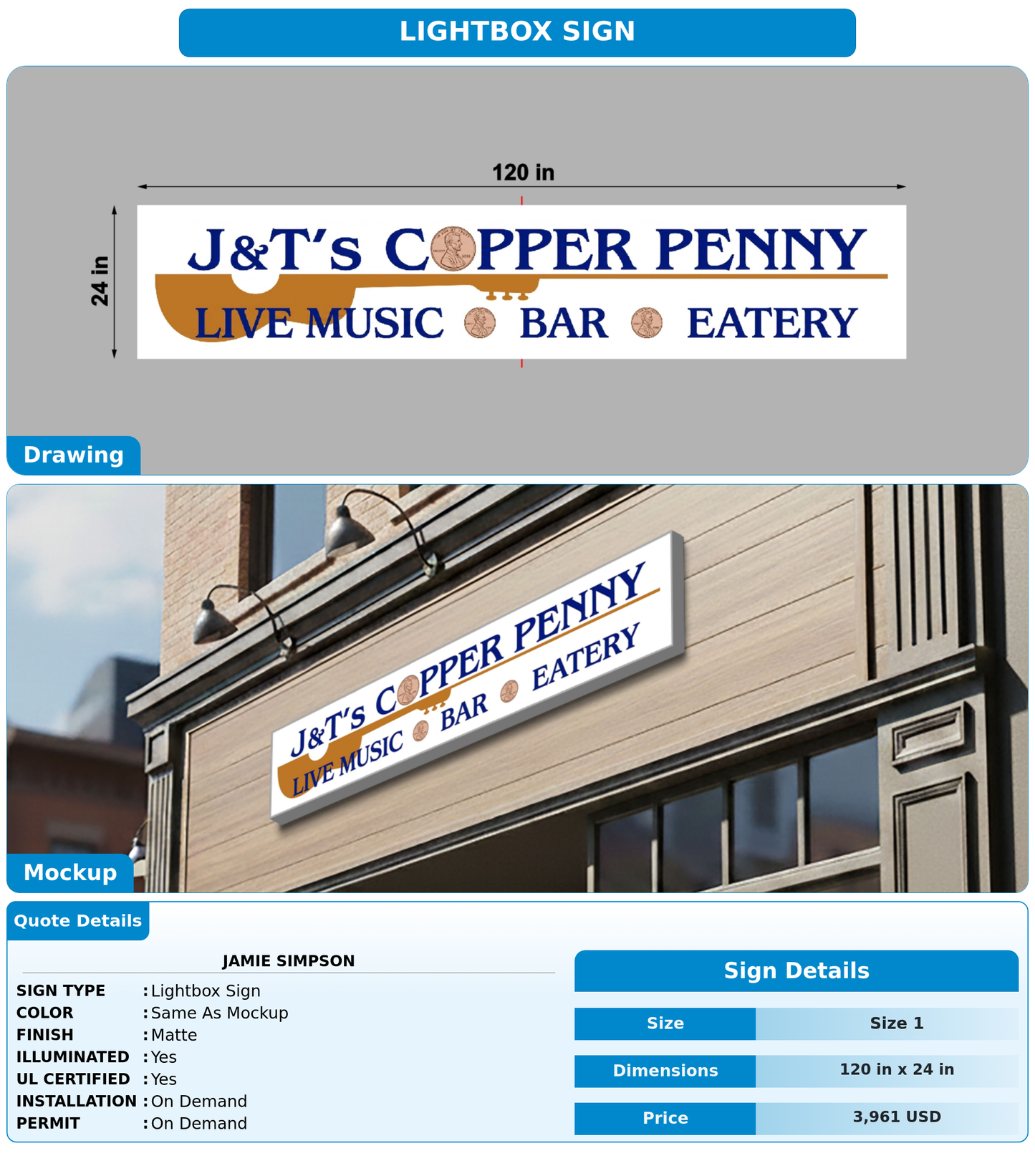 CUSTOM MOCKUP SIGN FOR Jamie Simpson