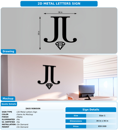 CUSTOM MOCKUP SIGN FOR Zack Robison
