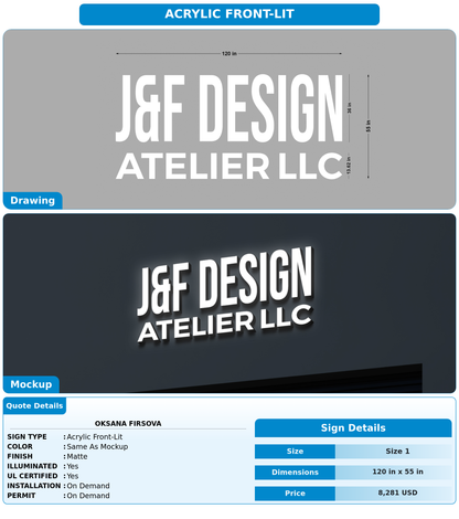 CUSTOM MOCKUP SIGN FOR Oksana Firsova