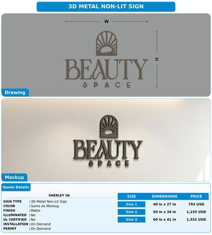 CUSTOM MOCKUP SIGN FOR Sherley VA