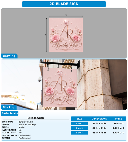CUSTOM MOCKUP SIGN FOR Lynisha Wood