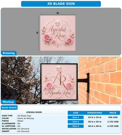 CUSTOM MOCKUP SIGN FOR Lynisha Wood