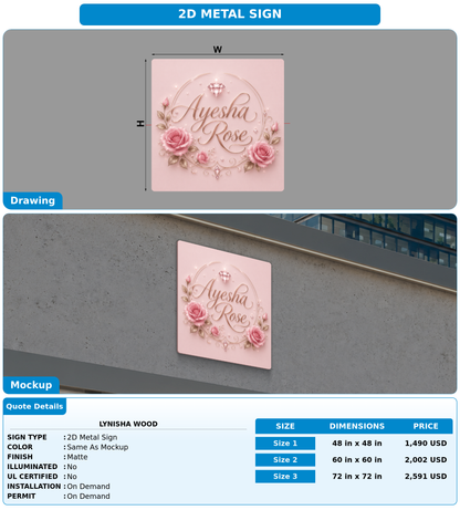 CUSTOM MOCKUP SIGN FOR Lynisha Wood