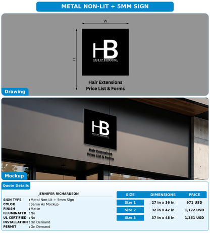 CUSTOM MOCKUP SIGN FOR Jennifer Richardson
