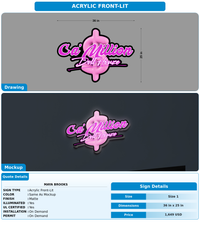 CUSTOM MOCKUP SIGN FOR Maya Brooks