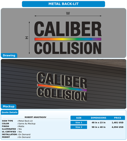 CUSTOM MOCKUP SIGN FOR Robert Anastasov