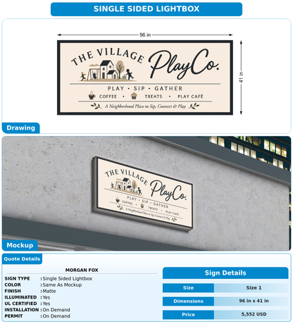 CUSTOM MOCKUP SIGN FOR Morgan Fox