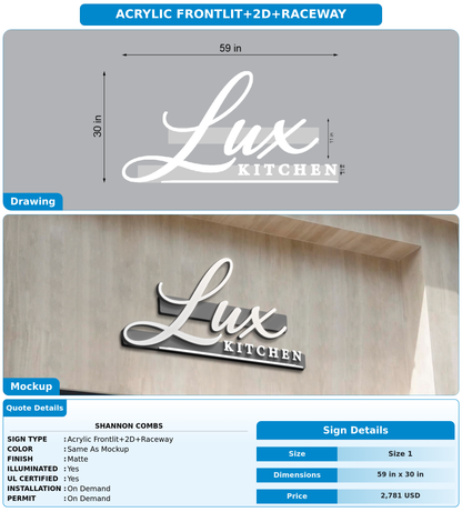 CUSTOM MOCKUP SIGN FOR Shannon Combs