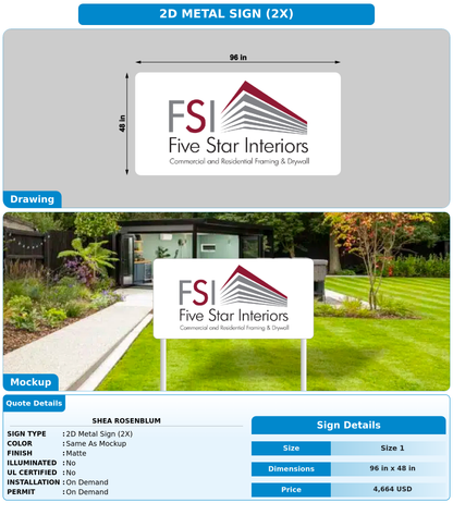 CUSTOM MOCKUP SIGN FOR Shea Rosenblum