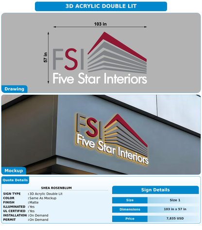 CUSTOM MOCKUP SIGN FOR Shea Rosenblum