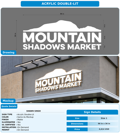CUSTOM MOCKUP SIGN FOR Shawn Singh
