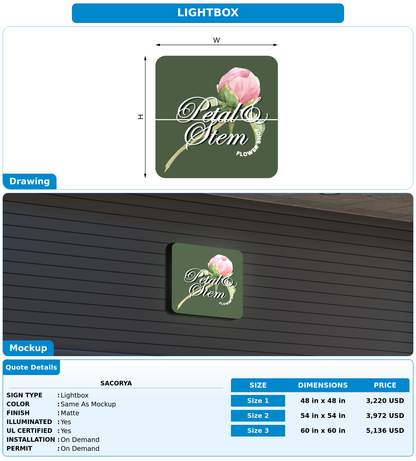CUSTOM MOCKUP SIGN FOR Sacorya