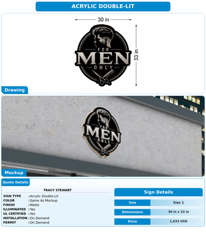 CUSTOM MOCKUP SIGN FOR Tracy Stewart