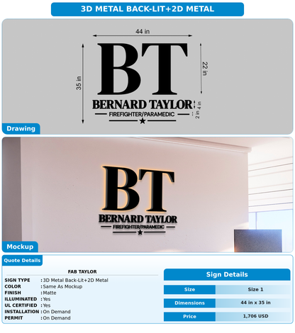 CUSTOM MOCKUP SIGN FOR Fab Taylor