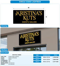 CUSTOM MOCKUP SIGN FOR Kristina Corbin