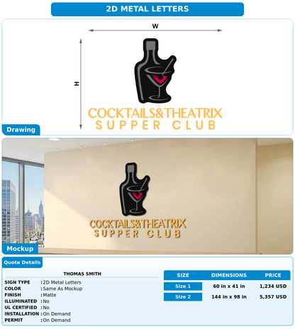 CUSTOM MOCKUP SIGN FOR Thomas Smith