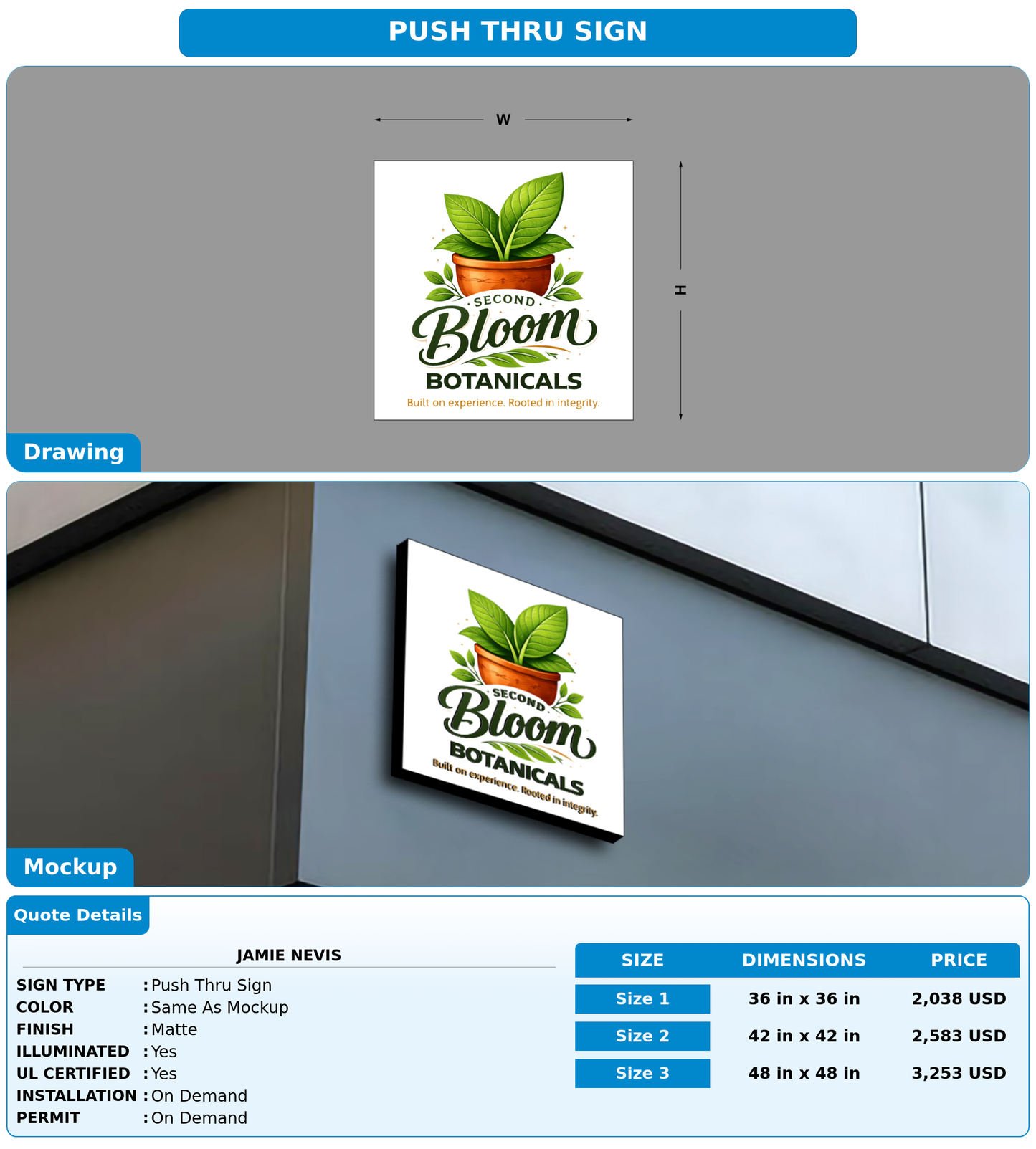 CUSTOM MOCKUP SIGN FOR Jamie Nevis