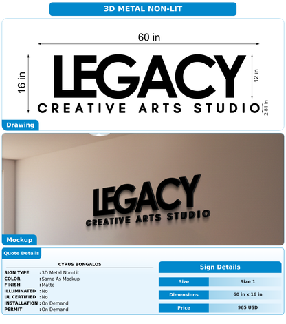 CUSTOM MOCKUP SIGN FOR Cyrus Bongalos