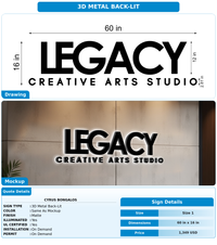 CUSTOM MOCKUP SIGN FOR Cyrus Bongalos