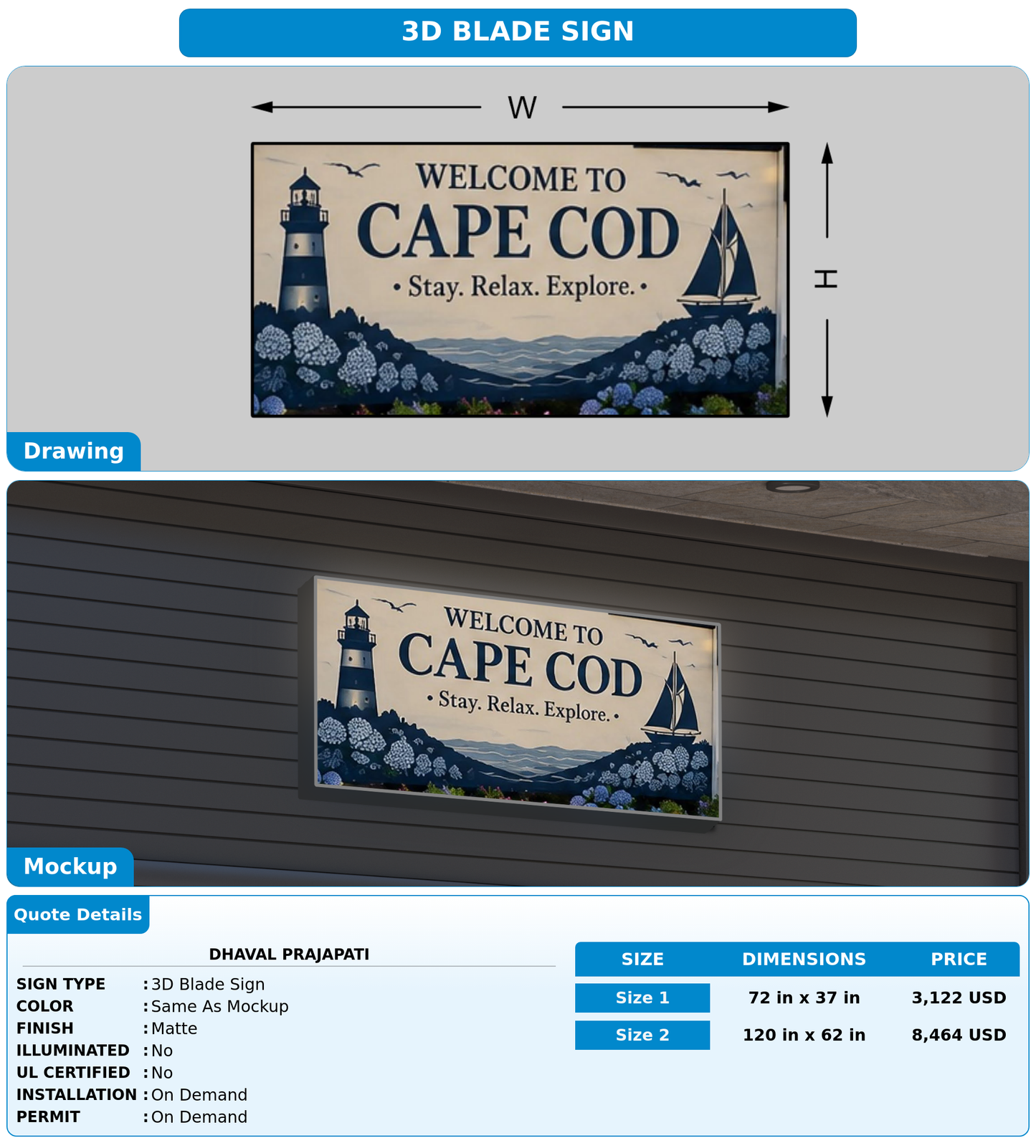 CUSTOM MOCKUP SIGN FOR Dhaval Prajapati