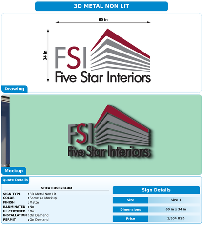 CUSTOM MOCKUP SIGN FOR Shea Rosenblum