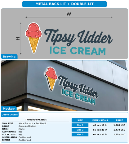 CUSTOM MOCKUP SIGN FOR Trinidad Barberis