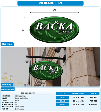 CUSTOM MOCKUP SIGN FOR Richard krstin