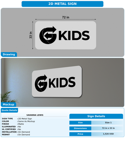 CUSTOM MOCKUP SIGN FOR Savanna Lewis