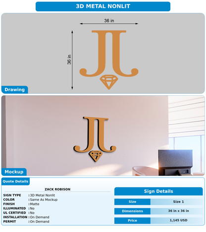 CUSTOM MOCKUP SIGN FOR Zack Robison
