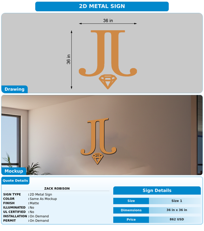 CUSTOM MOCKUP SIGN FOR Zack Robison