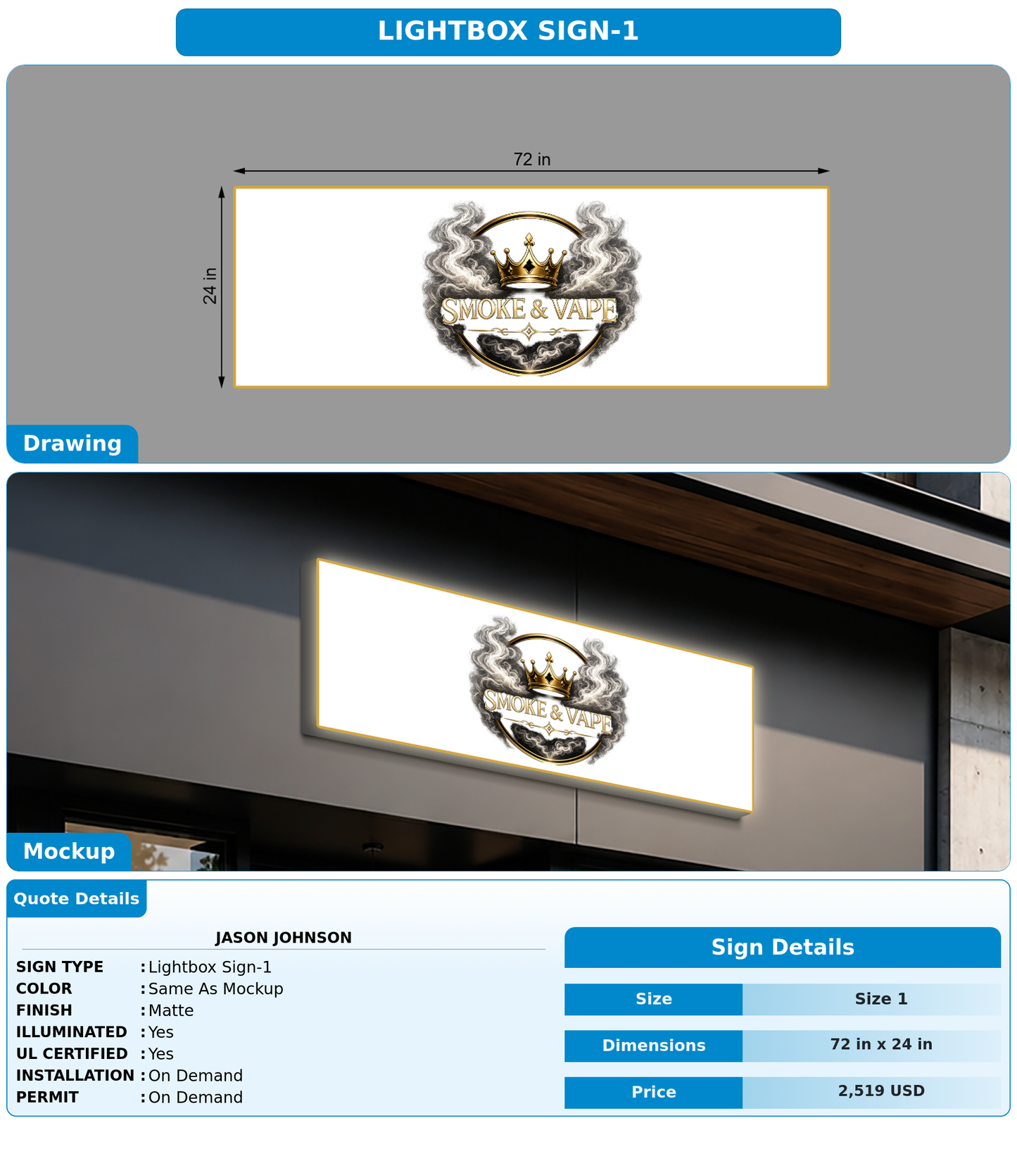 CUSTOM MOCKUP SIGN FOR jason johnson