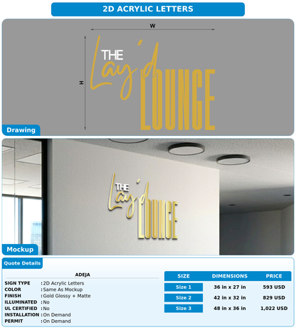 CUSTOM MOCKUP SIGN FOR Adeja