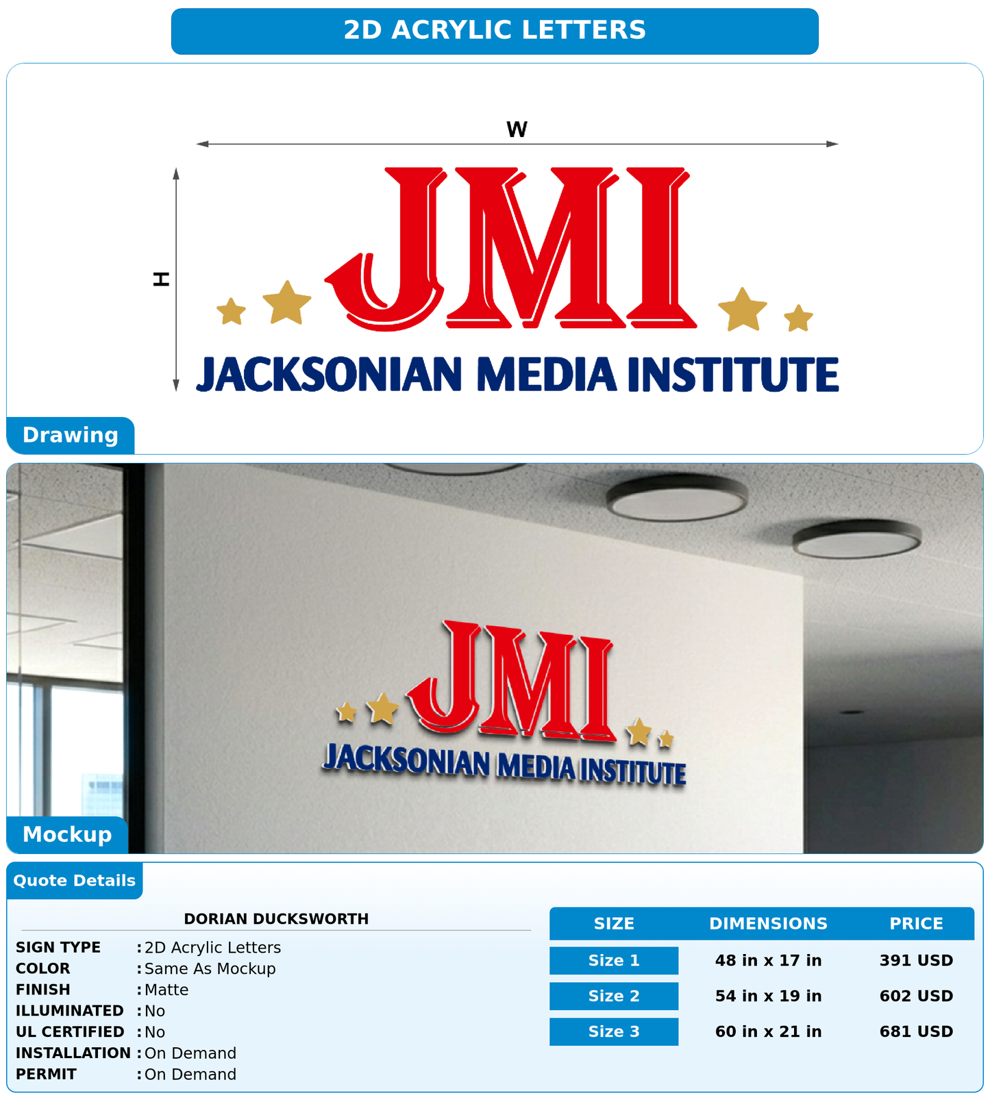 CUSTOM MOCKUP SIGN FOR Dorian Ducksworth