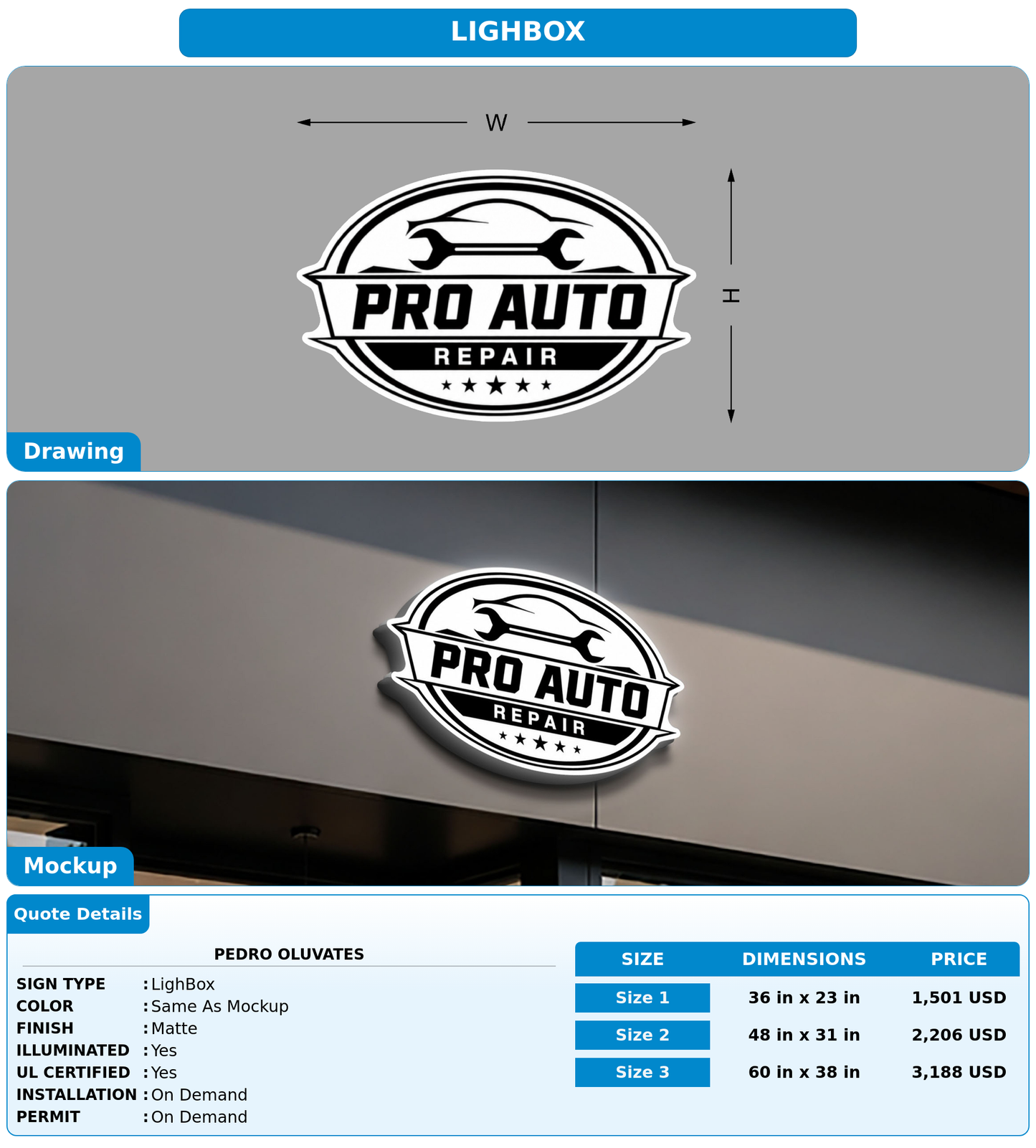 CUSTOM MOCKUP SIGN FOR Pedro  oluvates