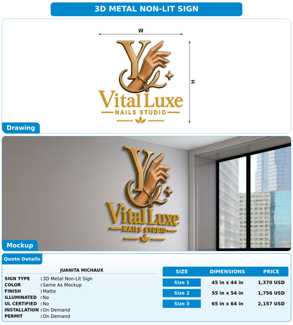 CUSTOM MOCKUP SIGN FOR Juanita Michaux