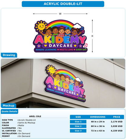 CUSTOM MOCKUP SIGN FOR Ariel Cole