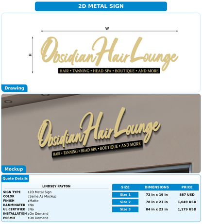 CUSTOM MOCKUP SIGN FOR Lindsey Payton