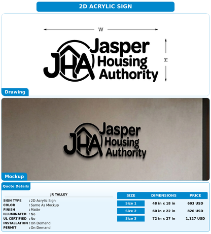 CUSTOM MOCKUP SIGN FOR Jr  Talley