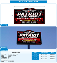 CUSTOM MOCKUP SIGN FOR James Mitchell