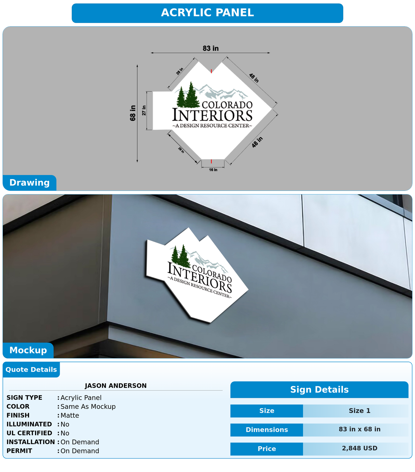 CUSTOM MOCKUP SIGN FOR Jason Anderson